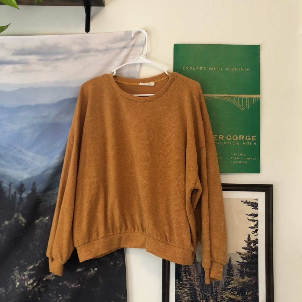 3/$15 Mustard Yellow Sweater